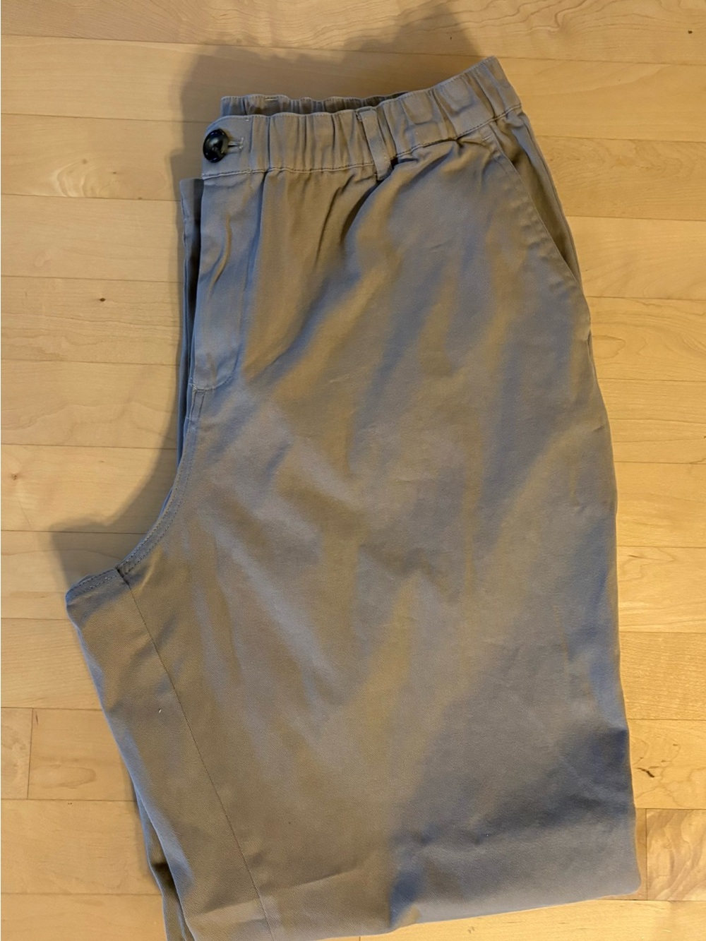 Cove Men's Khaki Elastic-Waist Chinos